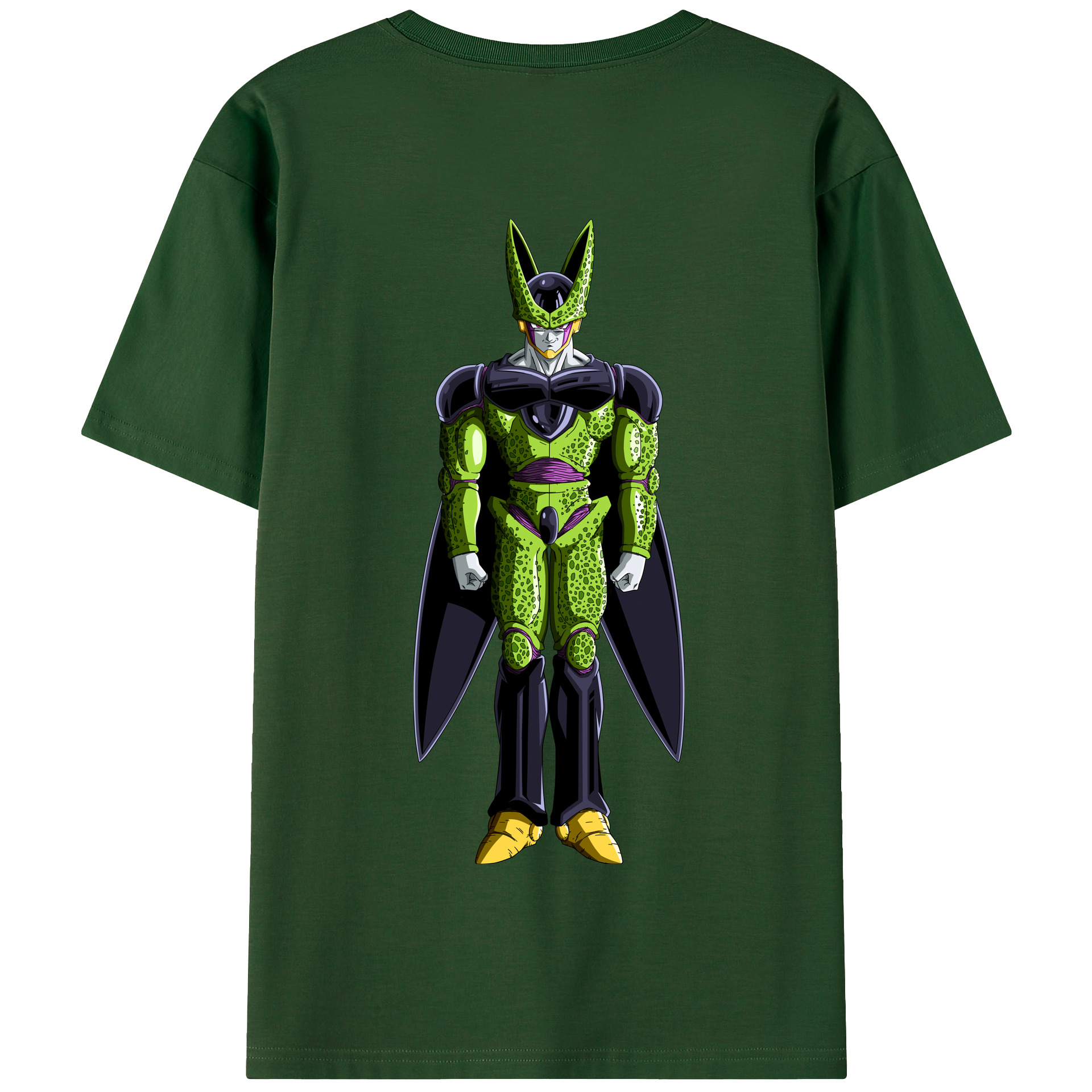（画像用） ドラゴンボール セル DRAGON BALL Cell 綿100％半袖Tシャツ（背面プリント）